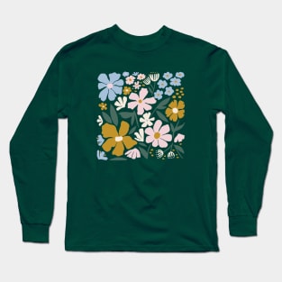 Blooming Garden on Pine Long Sleeve T-Shirt